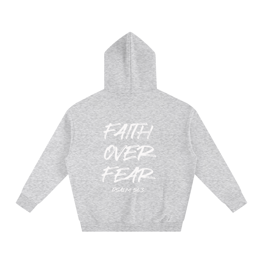 Oversized Faith Over Fear Fleeced Hoodie