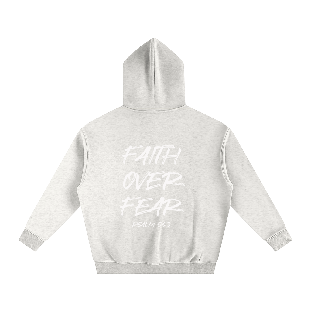 Oversized Faith Over Fear Fleeced Hoodie